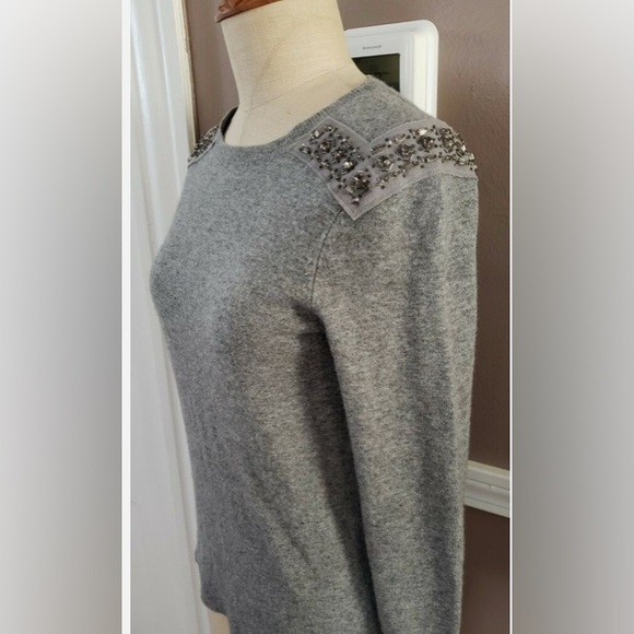 J. Crew, NWOT, Cashmere Blend Sweater w/ Jewels, Small - Picture 7 of 10